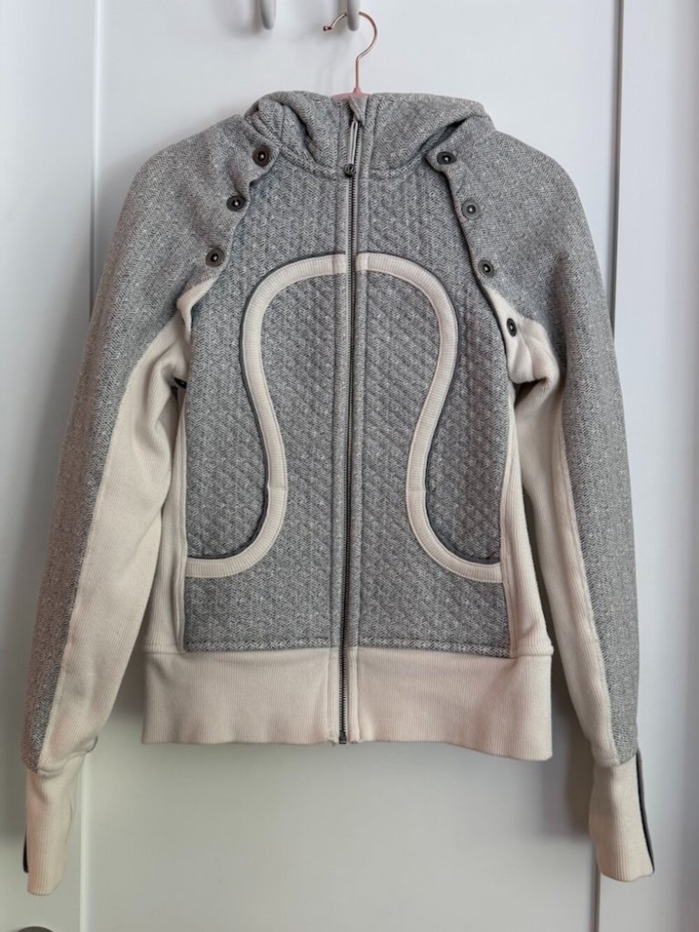Lululemon Special Edition Ghost Herringbone Scuba Hoodie Size 4